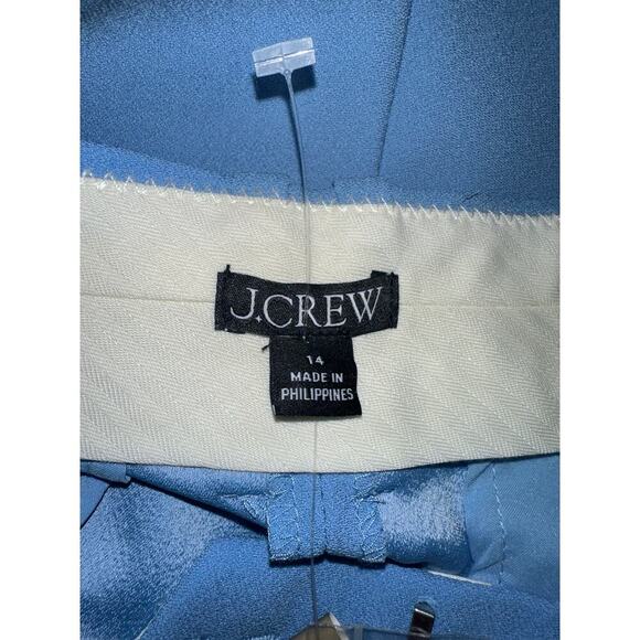 J Crew Essential Pant NWT Relaxed Leg Mist Blue Office Career Casual Preppy 14 - Picture 3 of 12